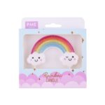Bougie PME - Arc-en-ciel pailleté
