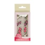 FunCakes Décors en Sucre Roses avec Feuilles Set/16