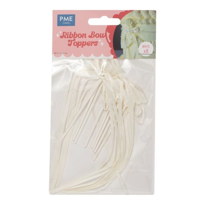 PME Nœuds Ruban Toppers Blanc pk/8