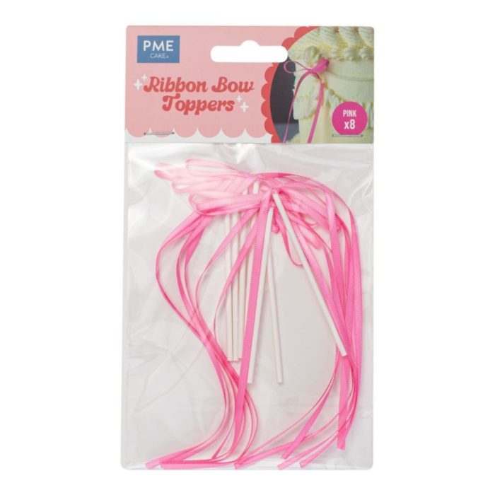 PME Nœuds Ruban Toppers Rose pk/8