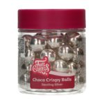FunCakes - Boules Choco Croustillantes - 15mm -  Metallic Silver 130g