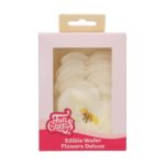 FunCakes - Fleurs Comestibles en Azyme Deluxe Orchidée Blanche 8,5 x 7,5 cm