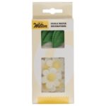 Wilton - Décorations en Papier Comestibles Fleurs & Feuilles Blanc set/11