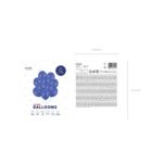 PartyDeco - Ballon Strong 30 cm, bleu royal