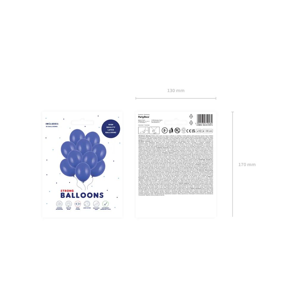 big_3126-1.jpg PartyDeco - Ballon Strong 30 cm, bleu royal – Image 1
