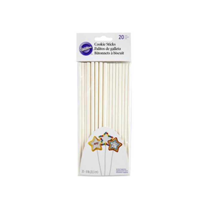 Wilton - Bâtonnets à biscuits cake pops - 20cm 20pcs