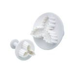 Kitchen craft - Set de 2 découpoir à poussoir "feuille de houx"