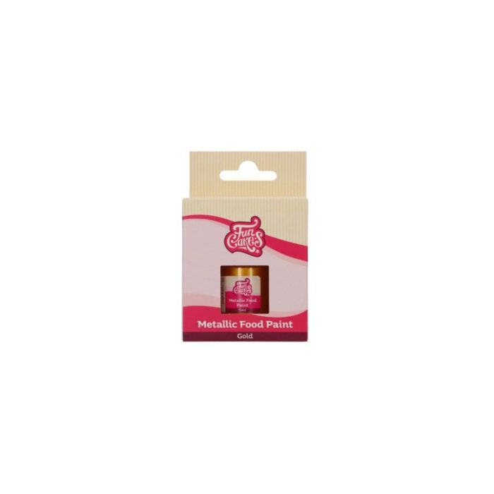 Funcakes - Peinture Alimentaire Métallique - Doré - Gold