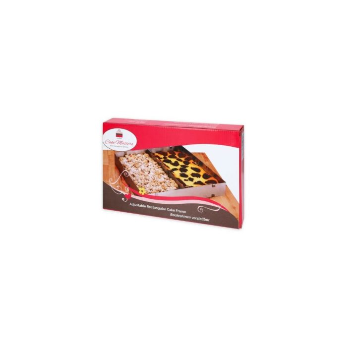 Cake Masters - Cadre à pâtisserie ajustable rectangle 5cm Haut