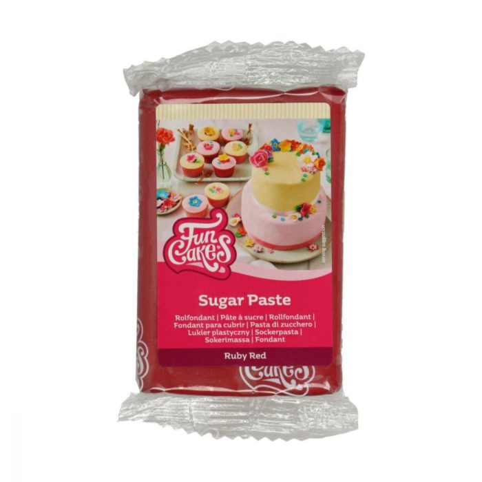 FunCakes - Pâte à Sucre Ruby Red 250 g