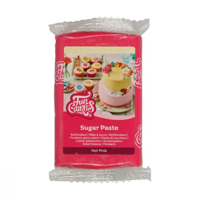 FunCakes - Pâte à Sucre Hot Pink 250 g