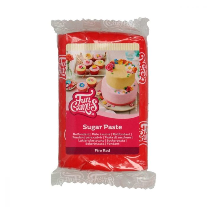 FunCakes - Pâte à Sucre Fire Red 250 g
