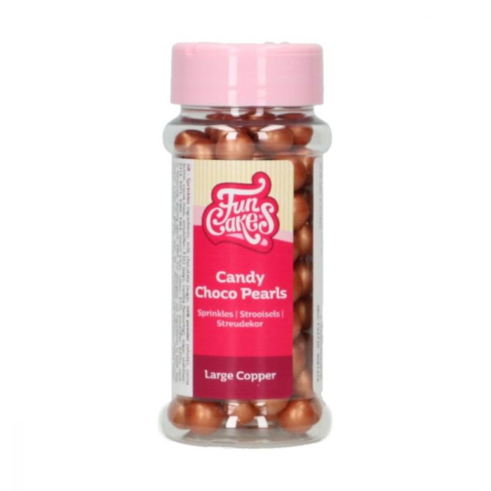 FunCakes - Perles en Sucre Moyennes Argent Métallique
