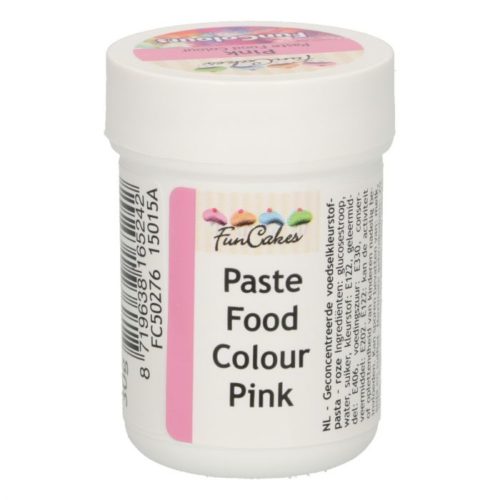 FunColours-Pâte colorante alimentaire - Paste Food Colour - Pink- 30g- Rose