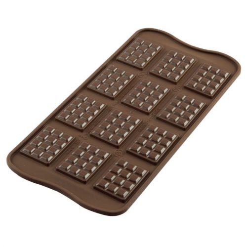 SILIKOMART MOULE À CHOCOLAT en forme de mini tabletttes de chocolats